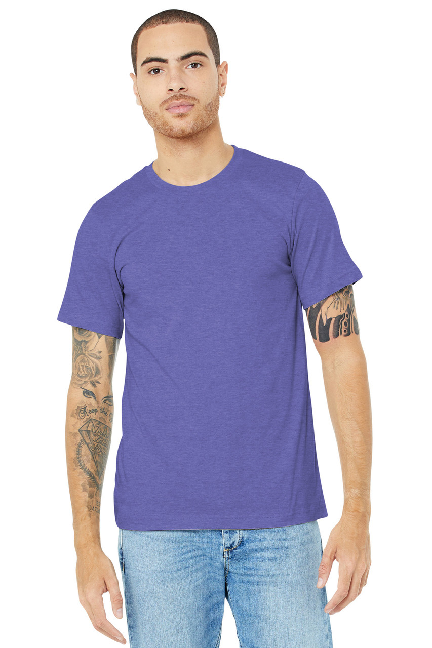 BELLA+CANVAS ® Unisex Heather CVC Short Sleeve Tee. BC3001CVC Heather Lapis L