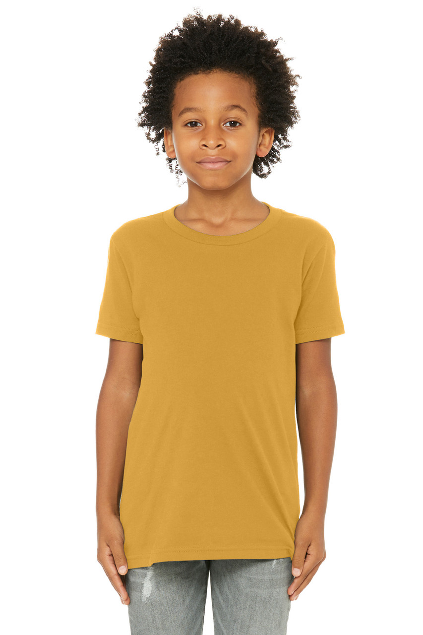 BELLA+CANVAS ® Youth Jersey Short Sleeve Tee. BC3001Y Mustard