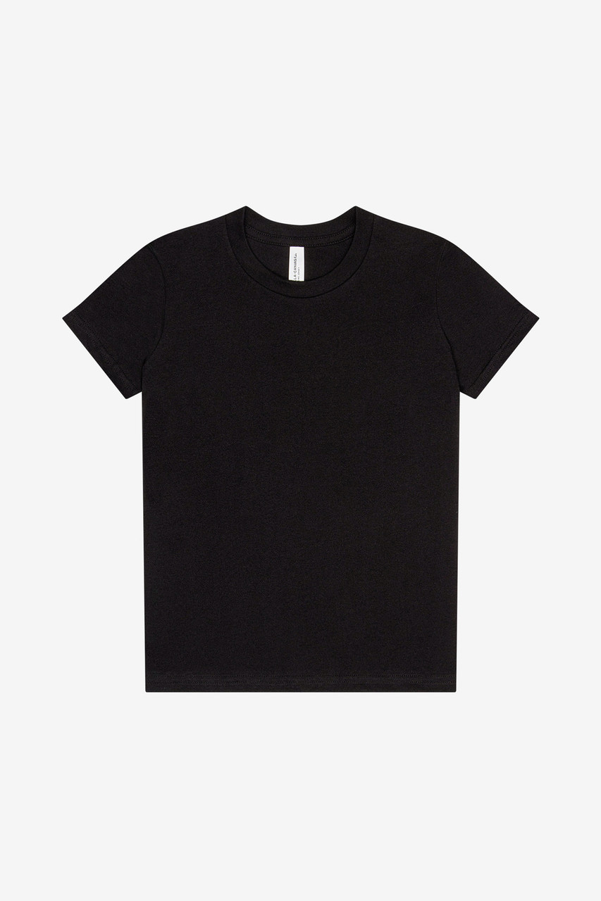 BELLA+CANVAS ® Youth Jersey Short Sleeve Tee. BC3001Y Vintage Black