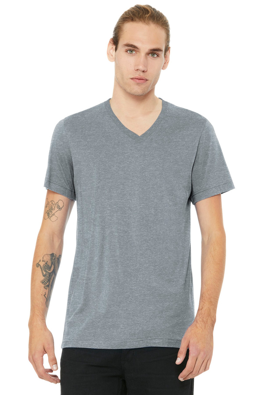 BELLA+CANVAS ® Unisex Jersey Short Sleeve V-Neck Tee. BC3005 Athletic Heather