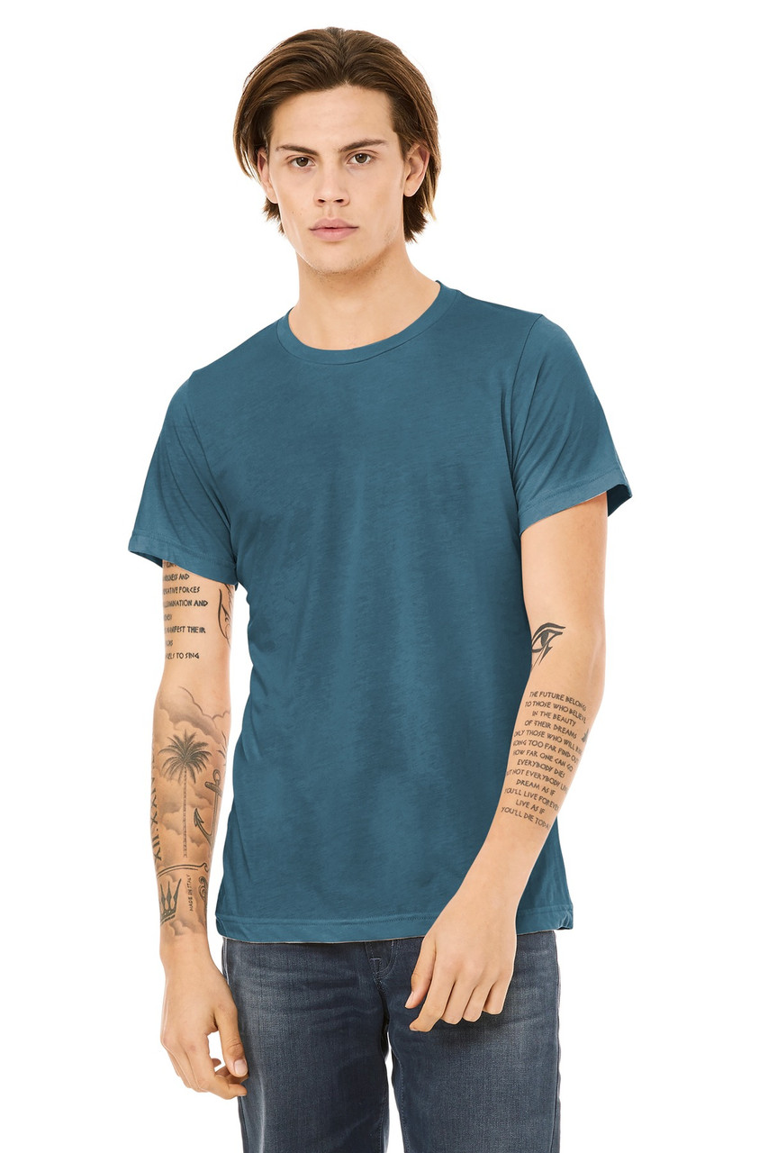 BELLA+CANVAS ® Unisex Triblend Short Sleeve Tee. BC3413 Steel Blue Triblend S