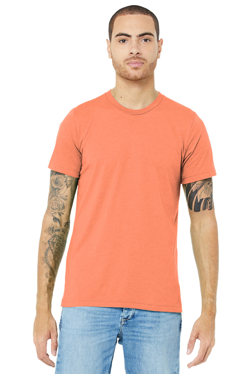 BELLA+CANVAS ® Unisex Triblend Short Sleeve Tee. BC3413 Orange Triblend