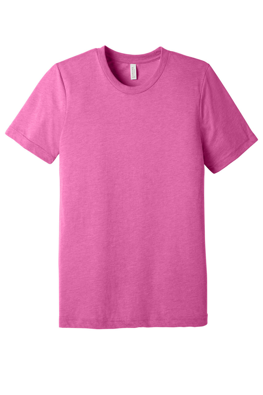 BELLA+CANVAS ® Unisex Triblend Short Sleeve Tee. BC3413 Charity Pink Triblend