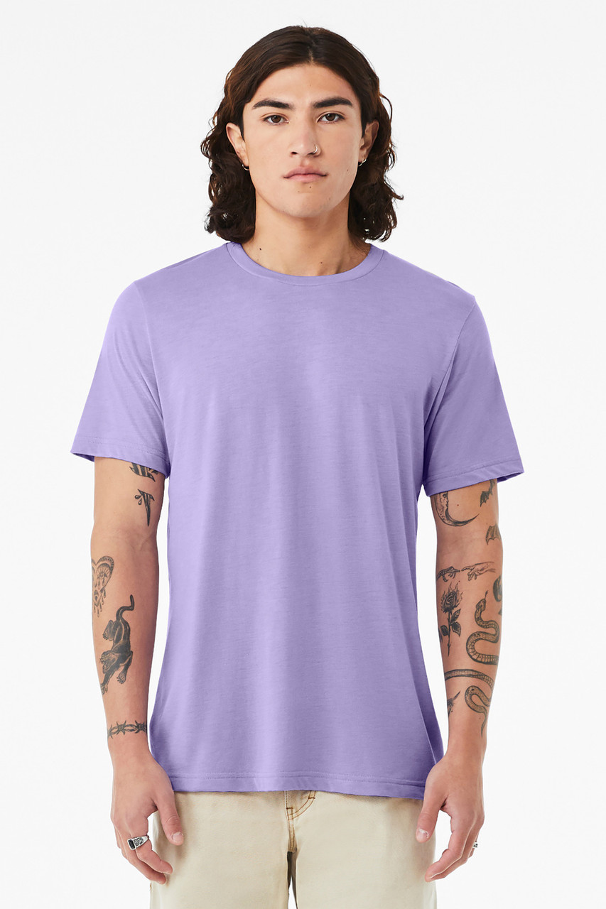 BELLA+CANVAS ® Unisex Triblend Short Sleeve Tee. BC3413 Dark Lavender Triblend