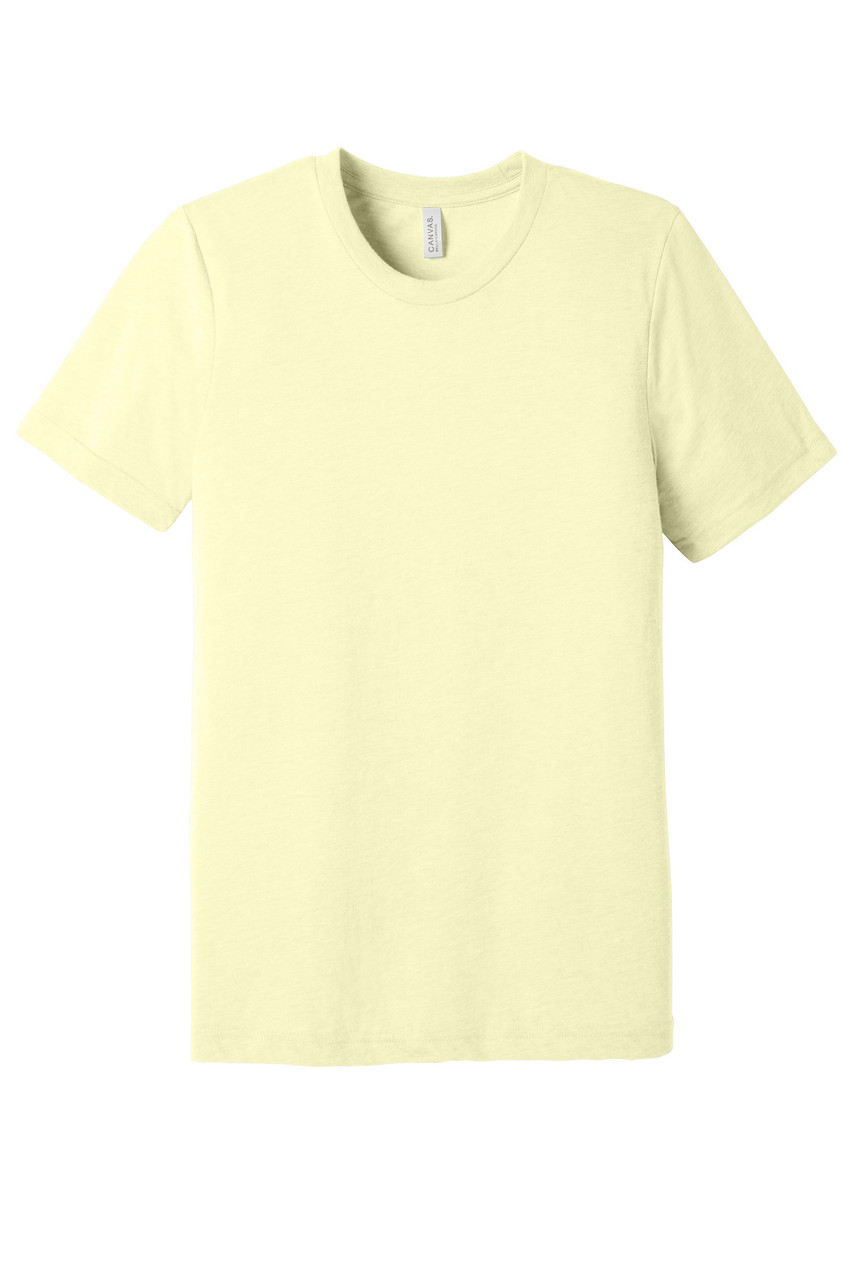 BELLA+CANVAS ® Unisex Triblend Short Sleeve Tee. BC3413 Pale Yellow Triblend