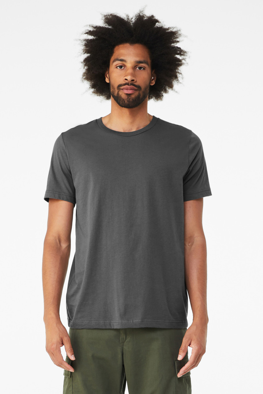 BELLA+CANVAS ® Unisex Triblend Short Sleeve Tee. BC3413 Solid Asphalt Triblend
