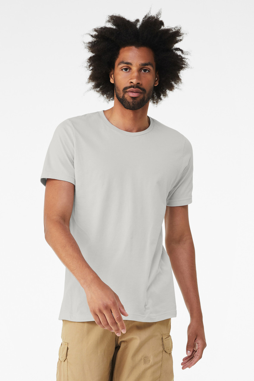 BELLA+CANVAS ® Unisex Triblend Short Sleeve Tee. BC3413 Solid Silver Triblend
