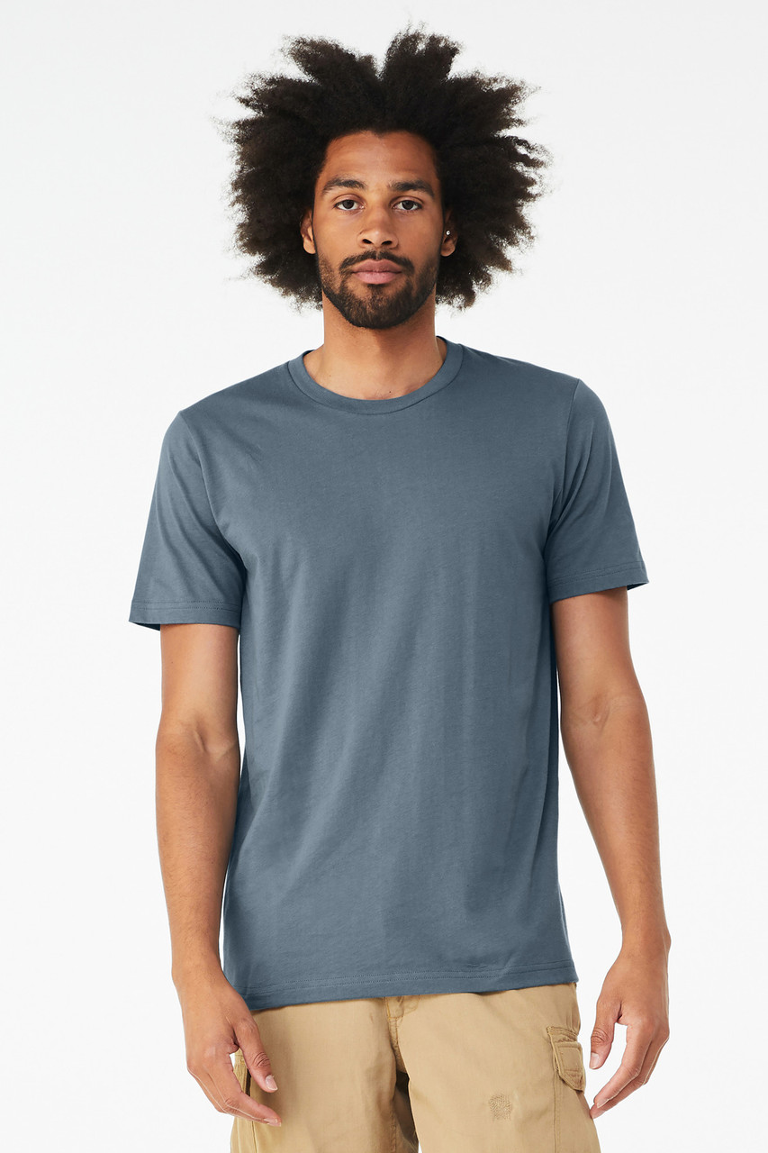 BELLA+CANVAS ® Unisex Triblend Short Sleeve Tee. BC3413 Solid Slate Triblend