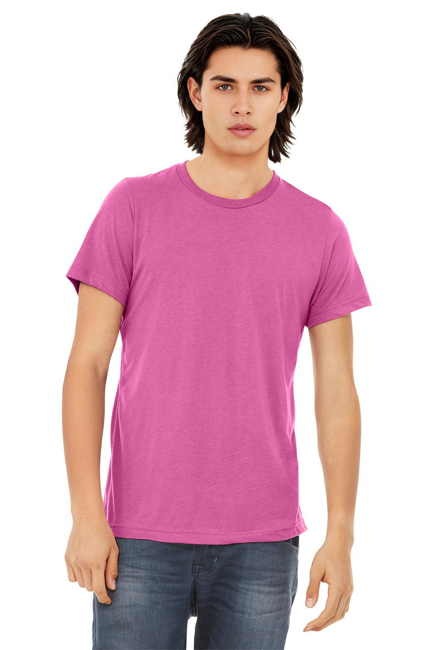BELLA+CANVAS ® Unisex Triblend Short Sleeve Tee. BC3413 Charity Pink Triblend