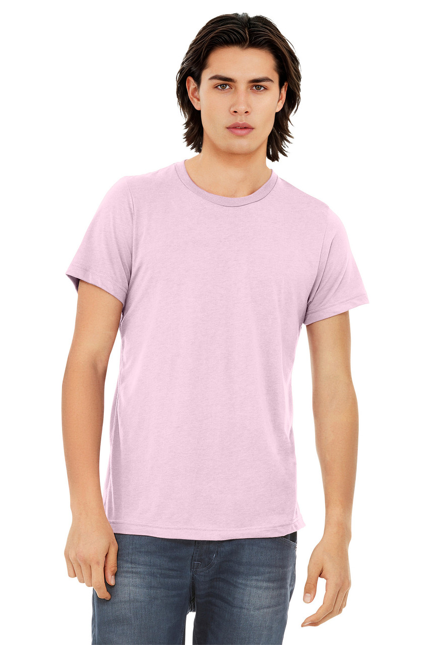 BELLA+CANVAS ® Unisex Triblend Short Sleeve Tee. BC3413 Pink Triblend