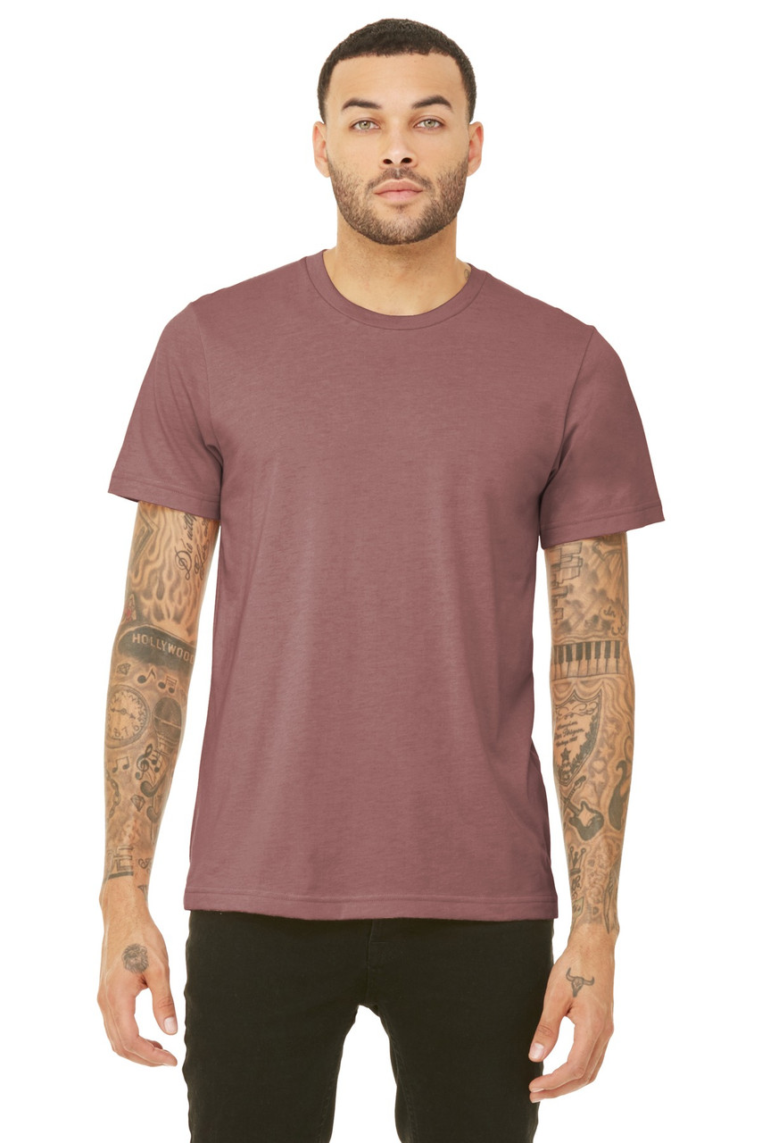 BELLA+CANVAS ® Unisex Triblend Short Sleeve Tee. BC3413 Mauve Triblend