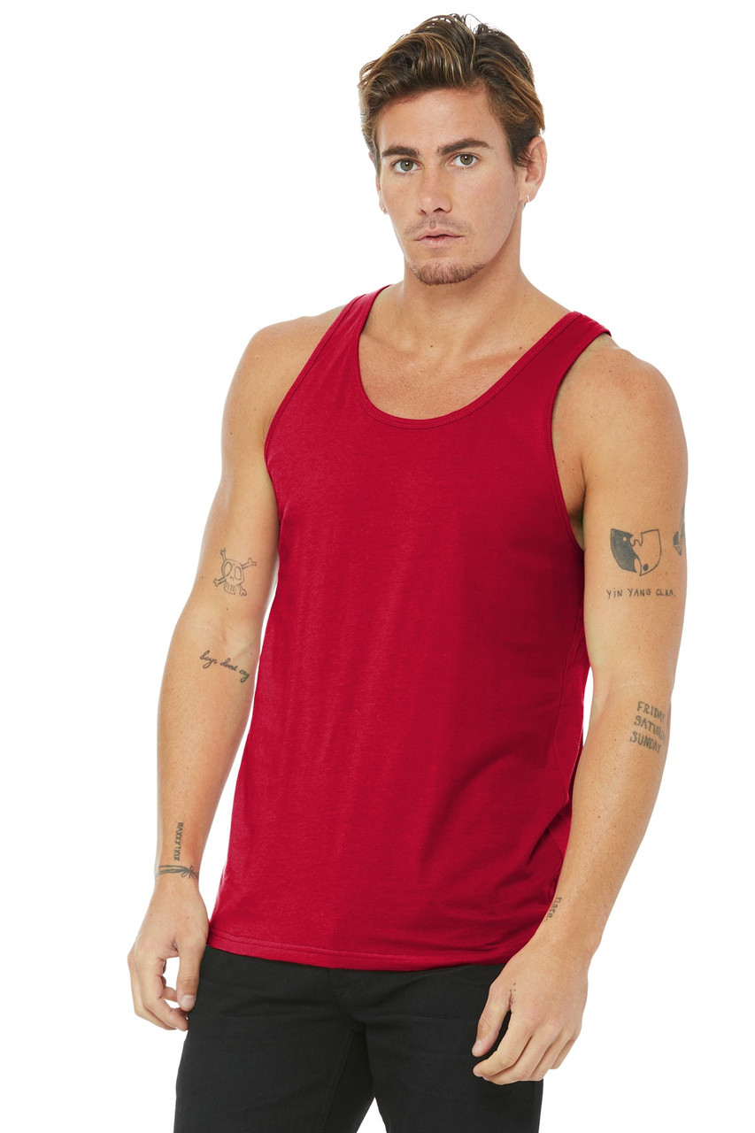 BELLA+CANVAS ® Unisex Jersey Tank. BC3480 Red