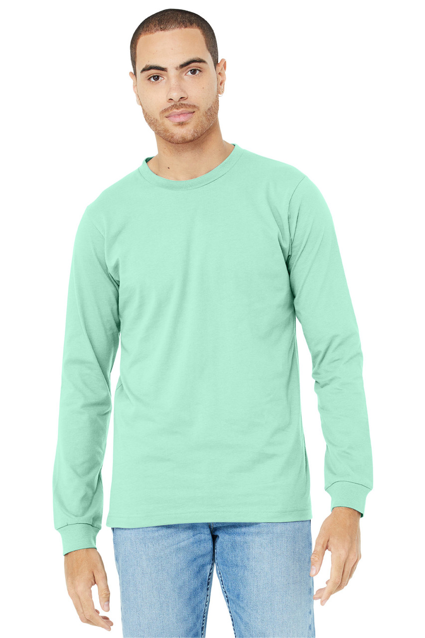 BELLA+CANVAS ® Unisex Jersey Long Sleeve Tee. BC3501 Mint