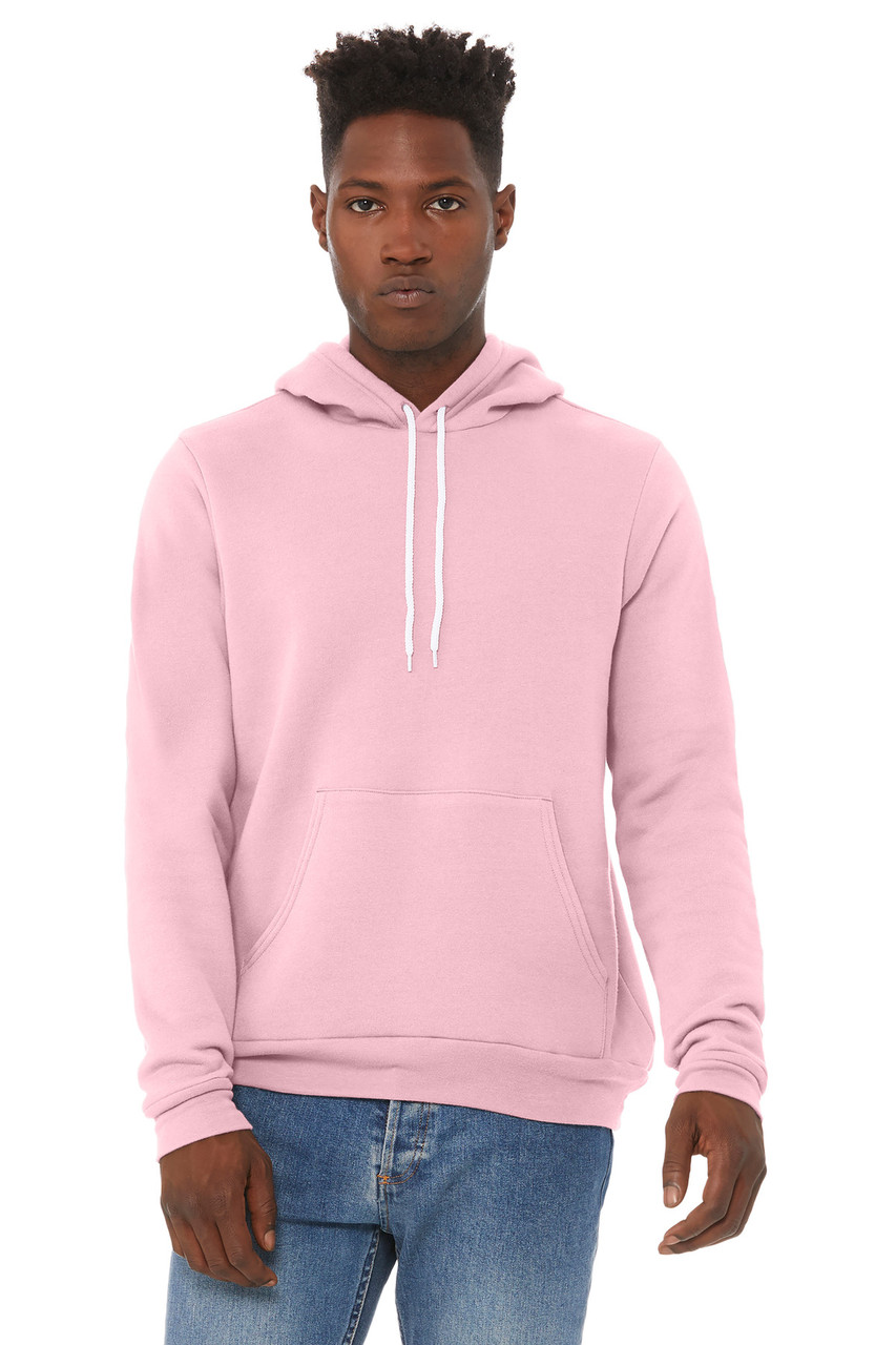 BELLA+CANVAS ® Unisex Sponge Fleece Pullover Hoodie. BC3719 Pink