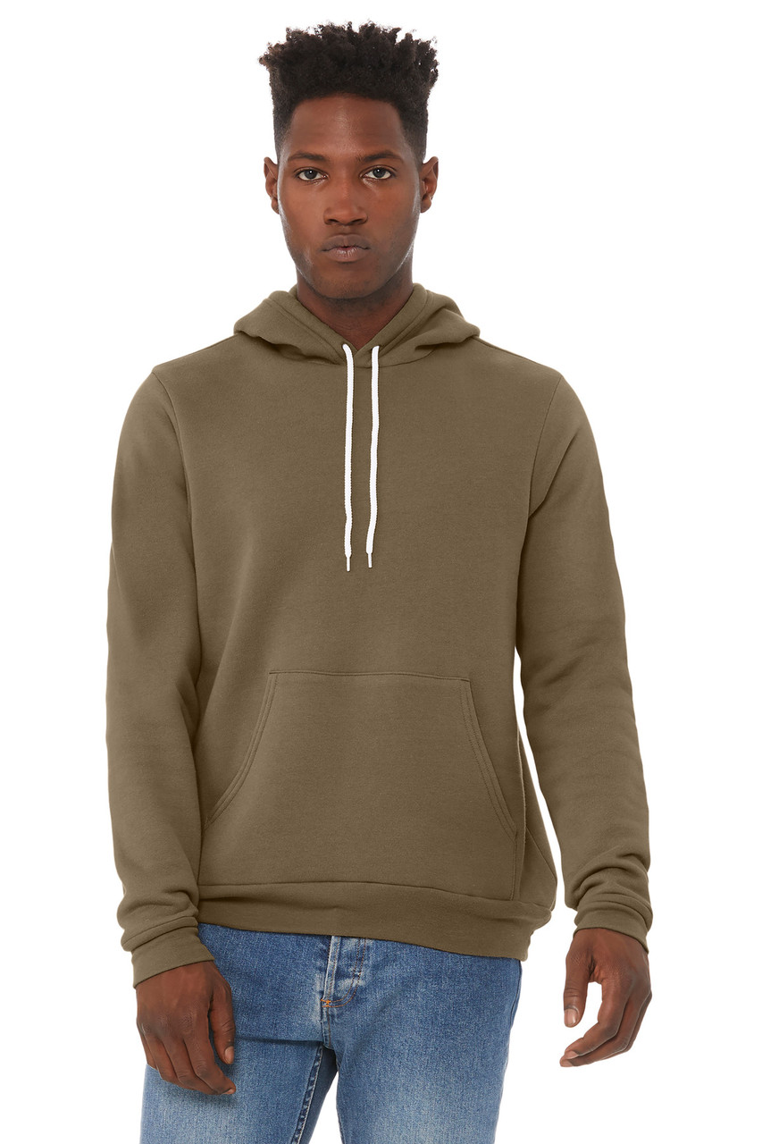 BELLA+CANVAS ® Unisex Sponge Fleece Pullover Hoodie. BC3719 Vintage Brown