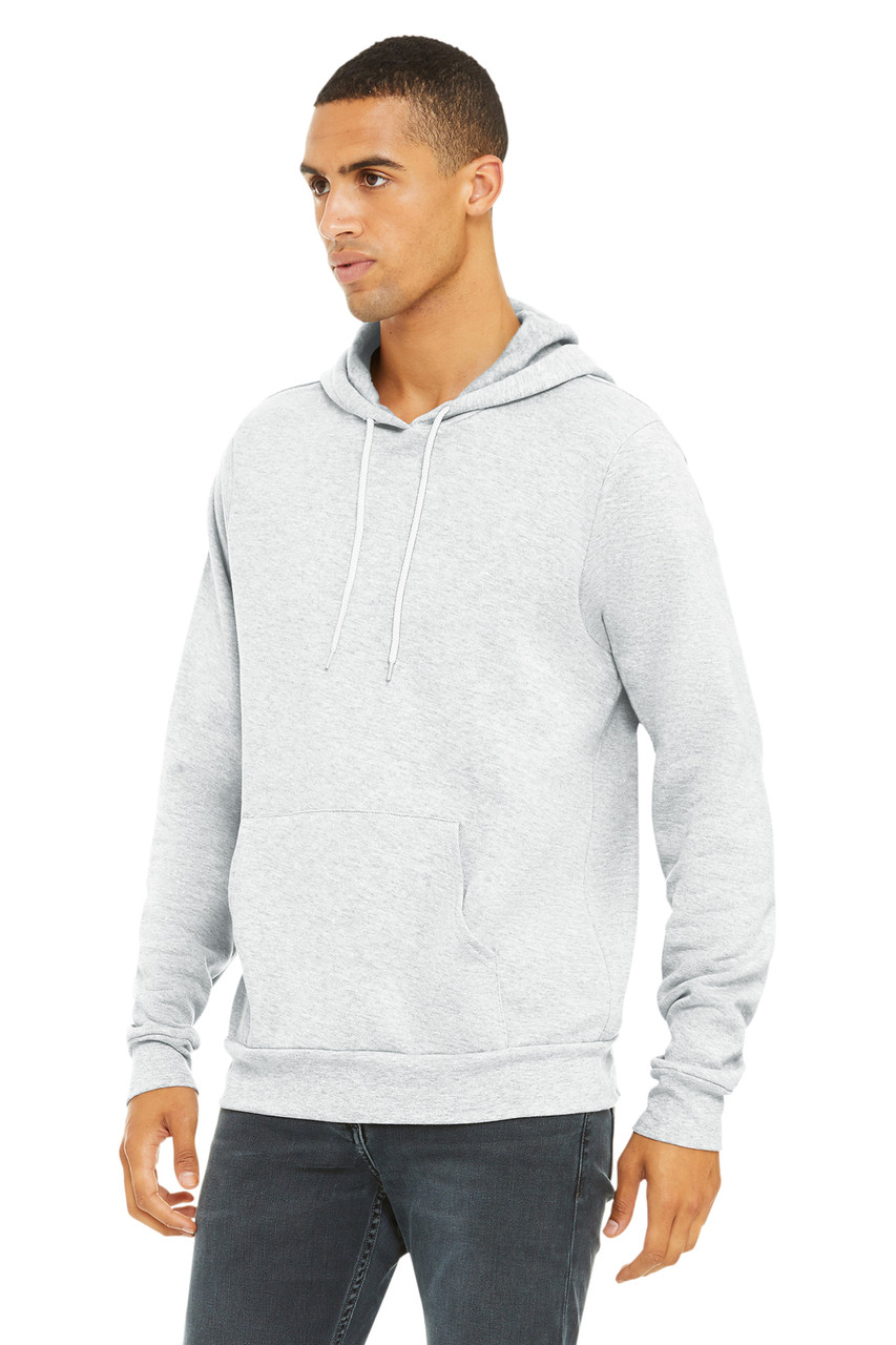 BELLA+CANVAS ® Unisex Sponge Fleece Pullover Hoodie. BC3719 Ash Alt