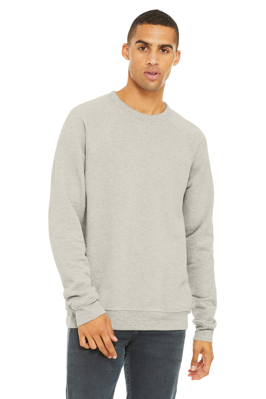 BELLA+CANVAS ® Unisex Sponge Fleece Raglan Sweatshirt. BC3901 Heather Dust
