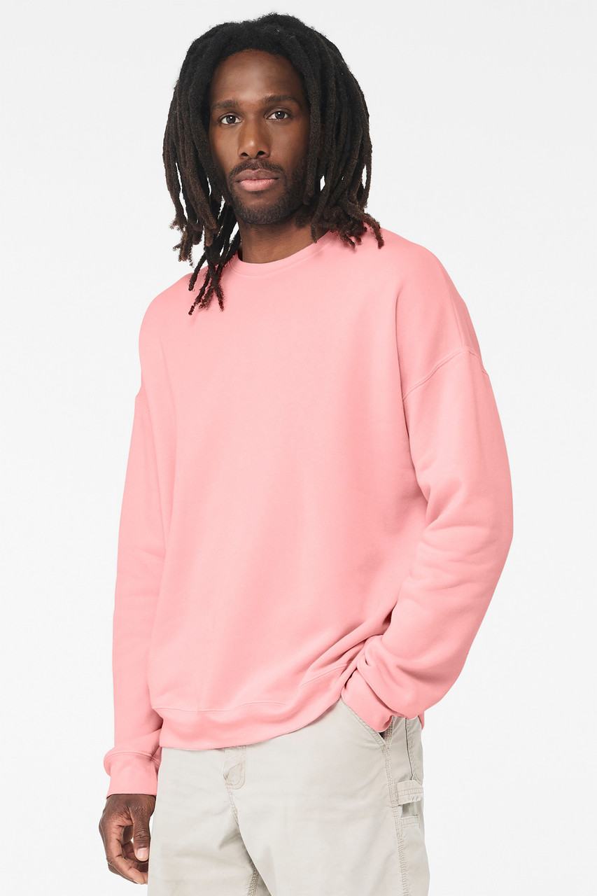 BELLA+CANVAS ® Unisex Sponge Fleece Drop Shoulder Sweatshirt. BC3945 Pink