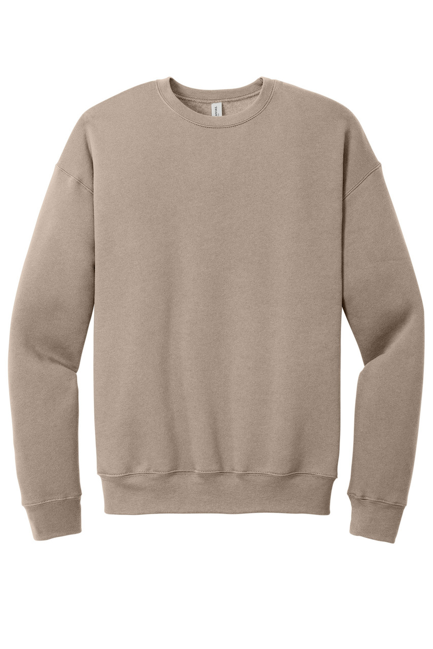 BELLA+CANVAS ® Unisex Sponge Fleece Drop Shoulder Sweatshirt. BC3945 Tan