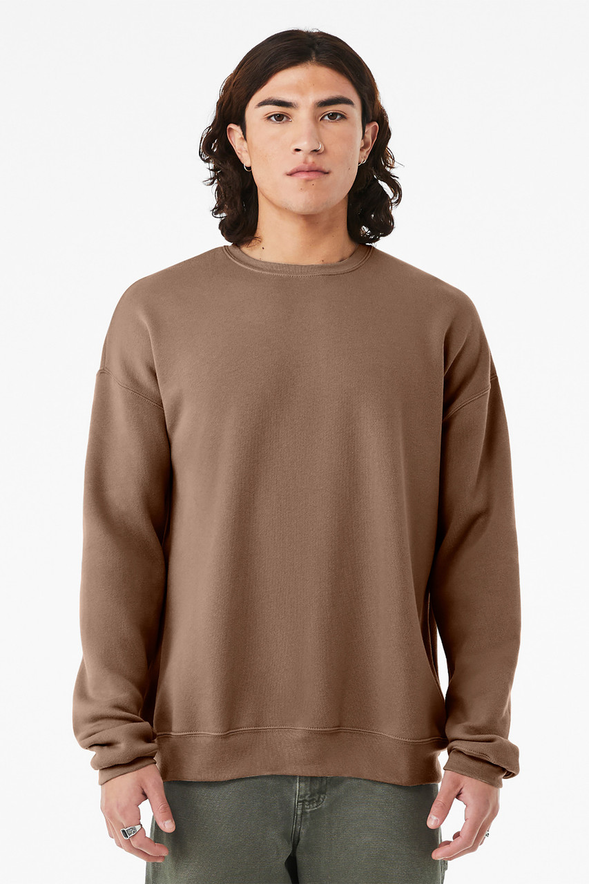 BELLA+CANVAS ® Unisex Sponge Fleece Drop Shoulder Sweatshirt. BC3945 Vintage Brown