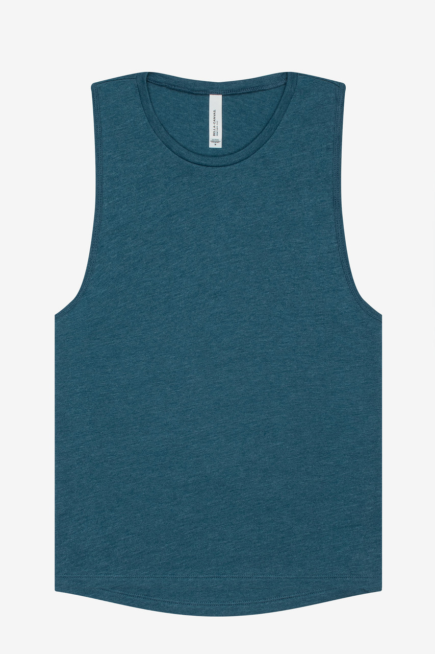 BELLA+CANVAS ® Women's Jersey Muscle Tank. BC6003 Heather Deep Teal