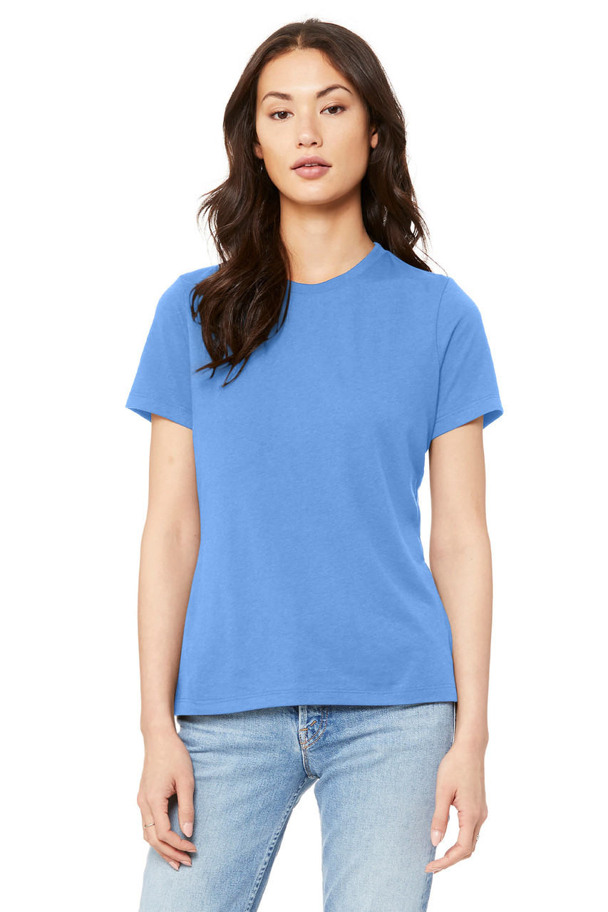BELLA+CANVAS ® Women's Relaxed Jersey Short Sleeve Tee. BC6400 Carolina Blue