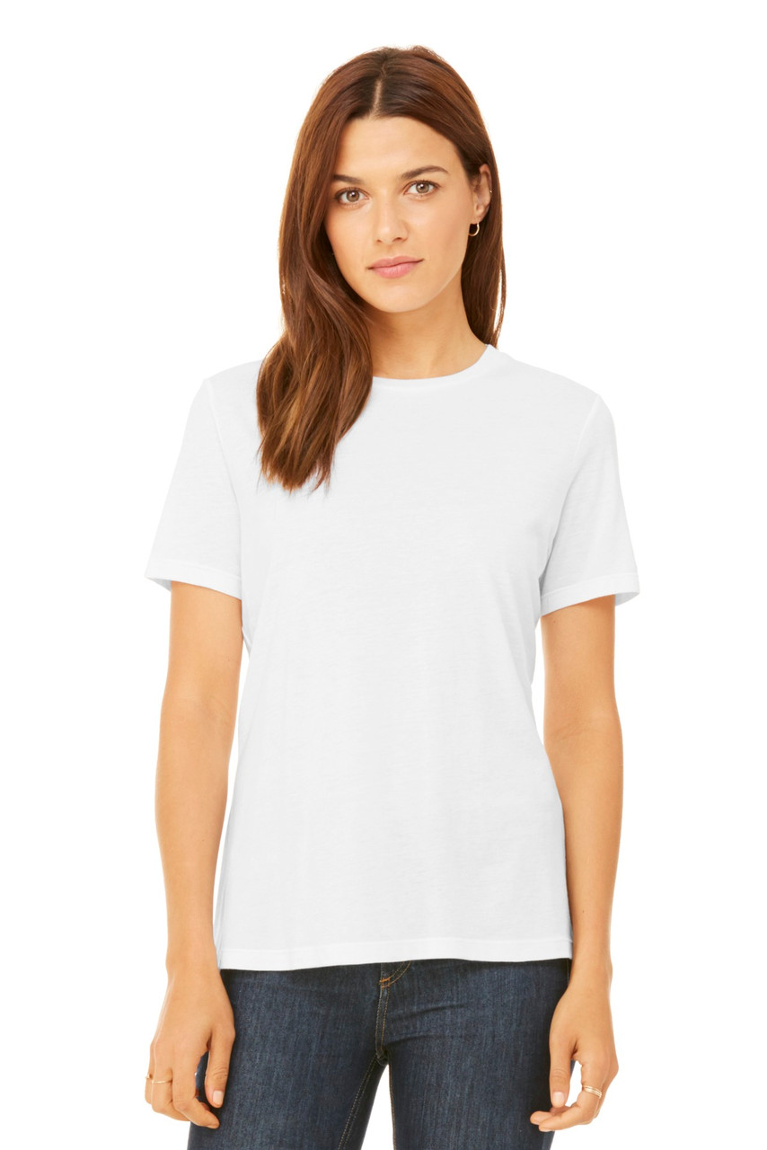 BELLA+CANVAS ® Women's Relaxed Jersey Short Sleeve Tee. BC6400 White