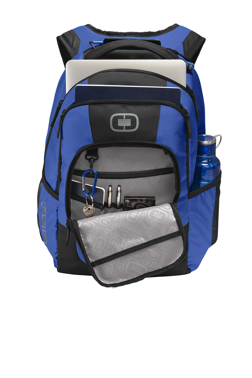 OGIO® Logan Pack. 411092 Cobalt Front Open