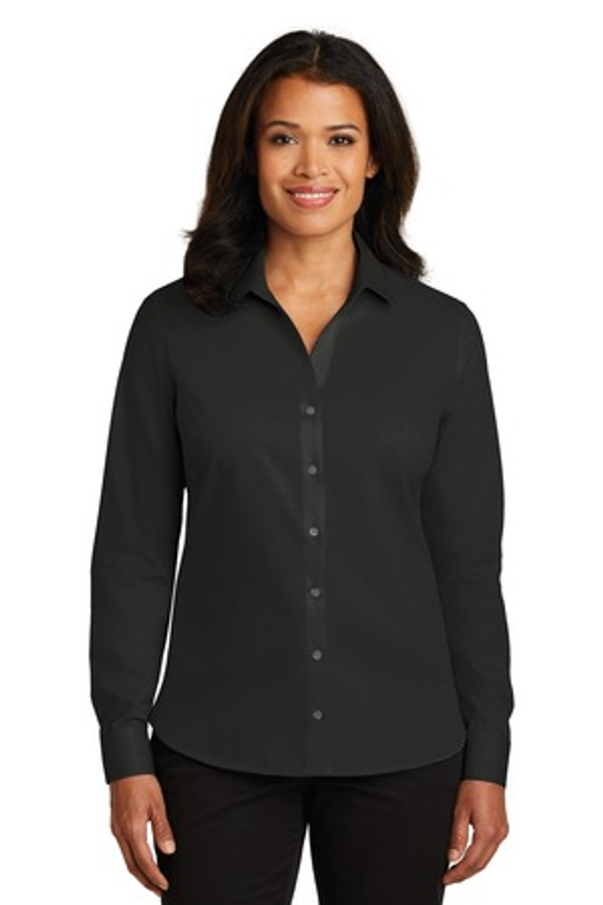 Red House® Ladies Non-Iron Twill Shirt. RH79 Black