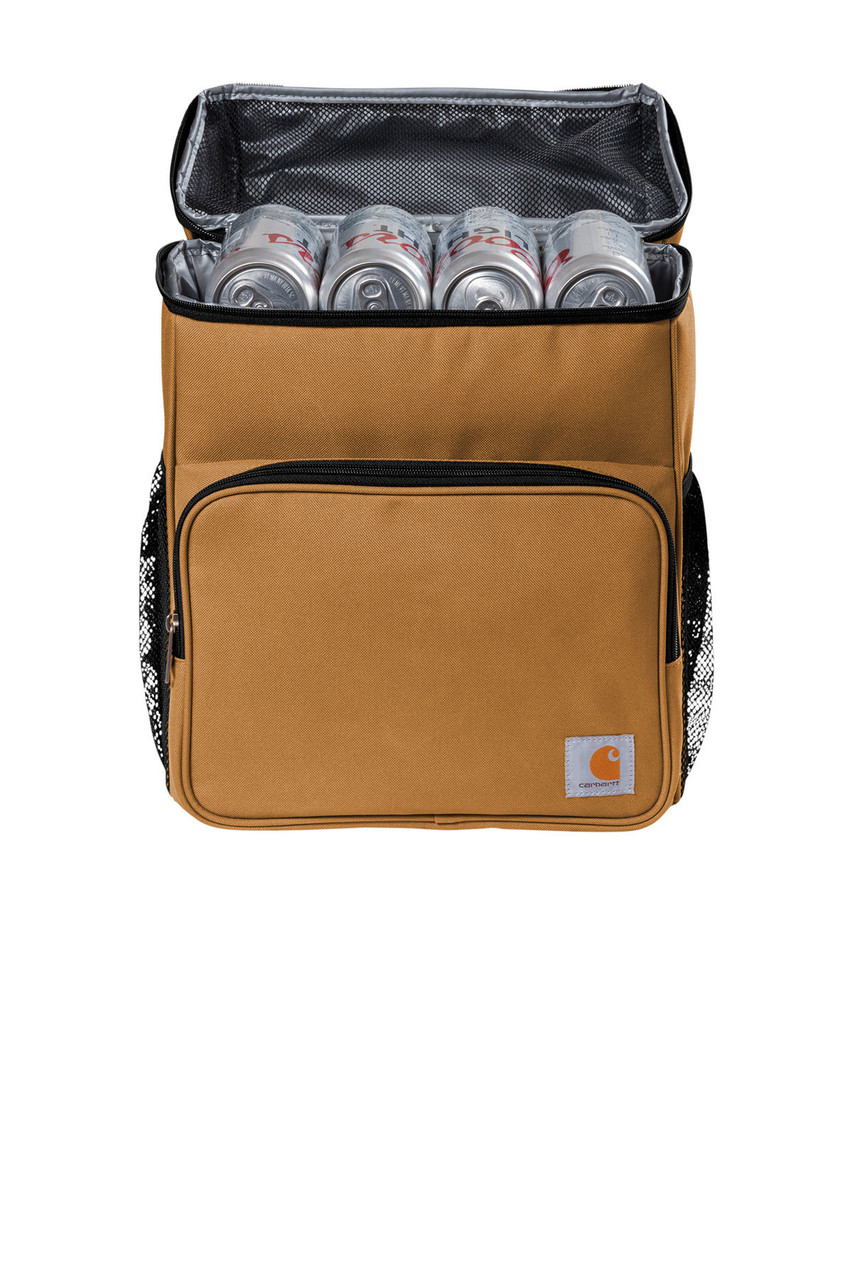 Carhartt® Backpack 20-Can Cooler. CT89132109 Carhartt Brown Open Front