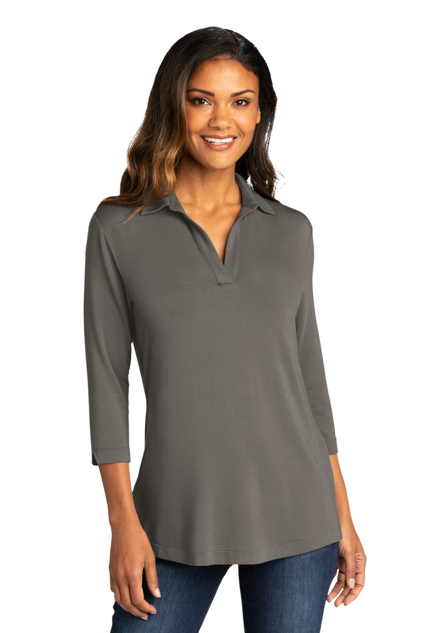 Port Authority ® Ladies Luxe Knit Tunic. LK5601 Sterling Grey