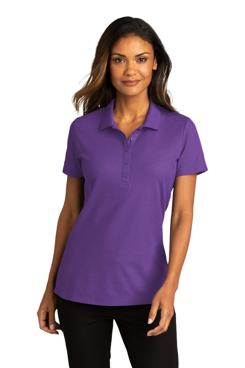 Port Authority®  Ladies SuperPro™  React™  Polo. LK810 Purple