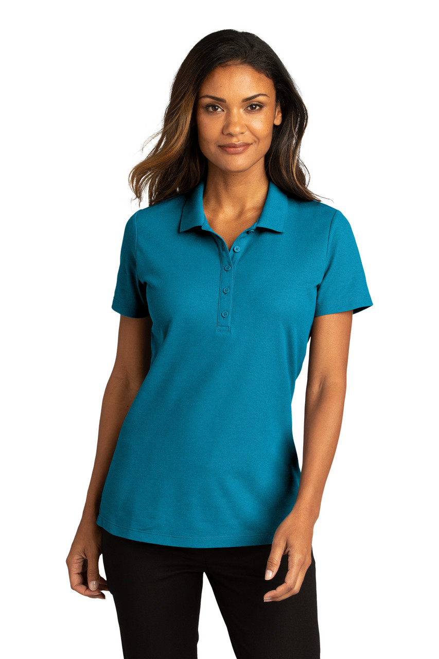 Port Authority®  Ladies SuperPro React™  Polo. LK810 Parcel Blue 3XL