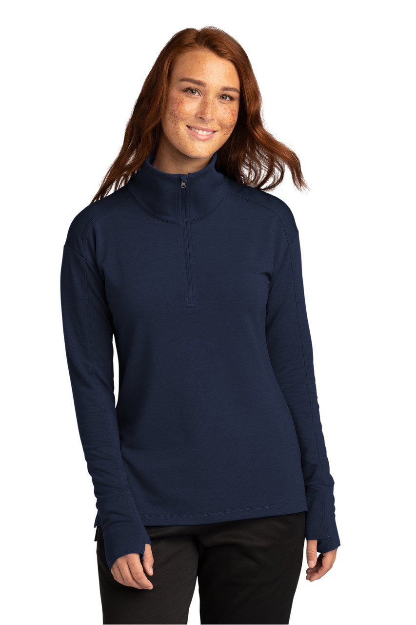 Sport-Tek® Ladies Sport-Wick® Flex Fleece 1/4-Zip. LST561 True Navy