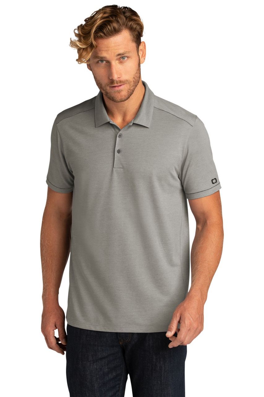 OGIO ® Code Stretch Polo. OG146 Tarmac Grey Heather