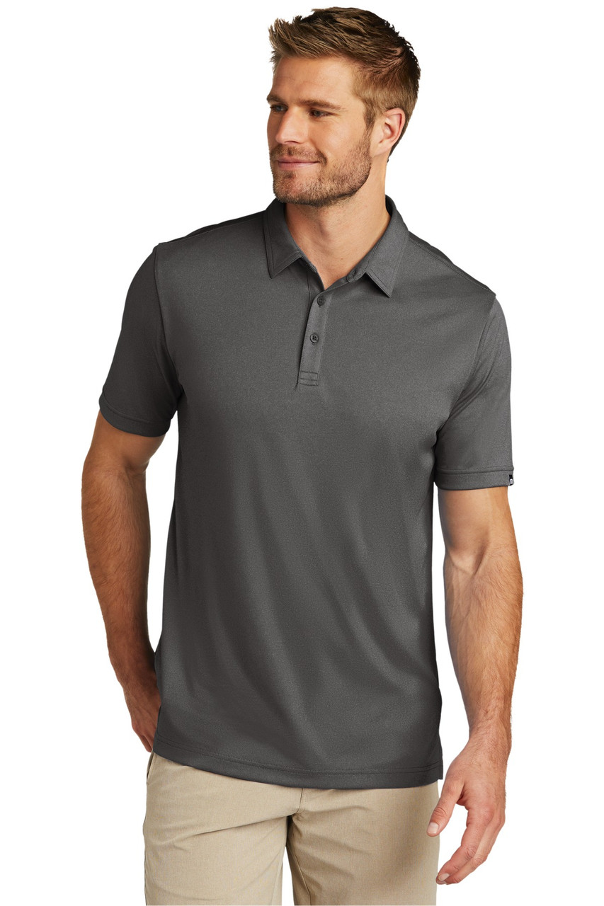 TravisMathew Coto Performance Polo. TM1MU410 Quiet Shade Grey/ Black