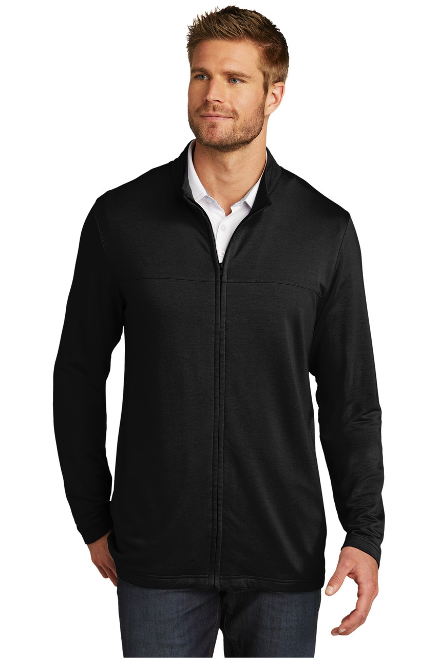 TravisMathew Newport Full-Zip Fleece. TM1MU420 Black