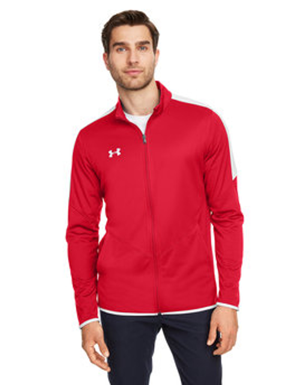 Under Armour Men's Rival Knit Jacket 1326761 RED _600