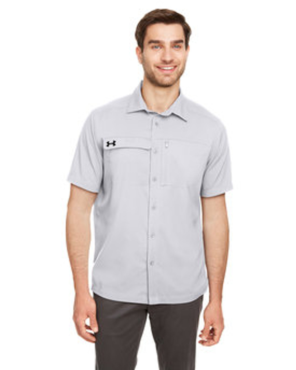 Under Armour Men's Motivate Coach Woven Shirt 1351360 HL GR/ S Gr