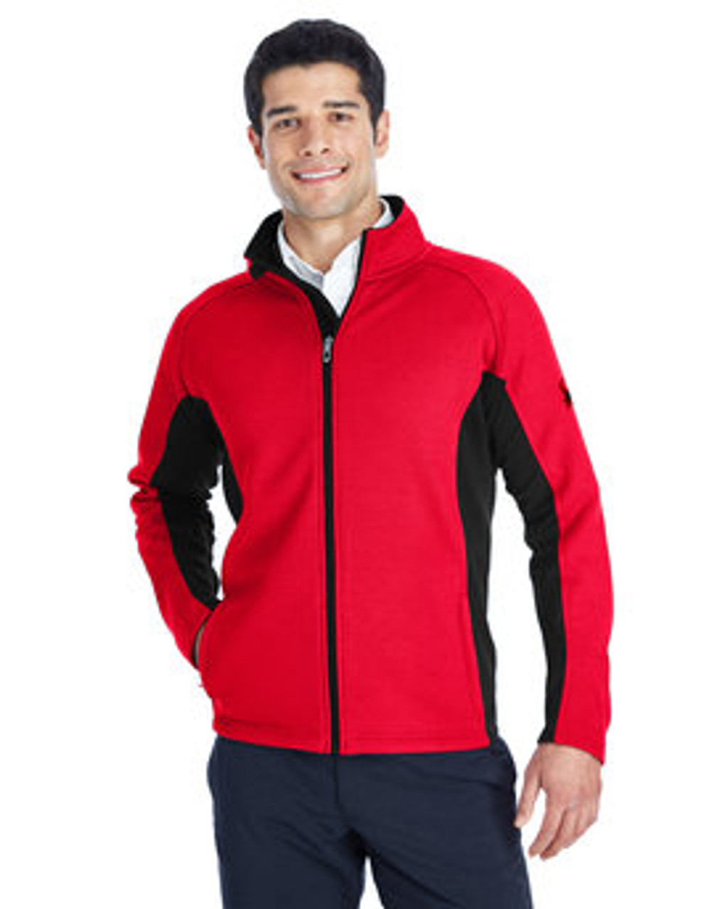 Spyder Men's Constant Full-Zip Sweater Fleece Jacket 187330  RED/ BLACK/ BLK