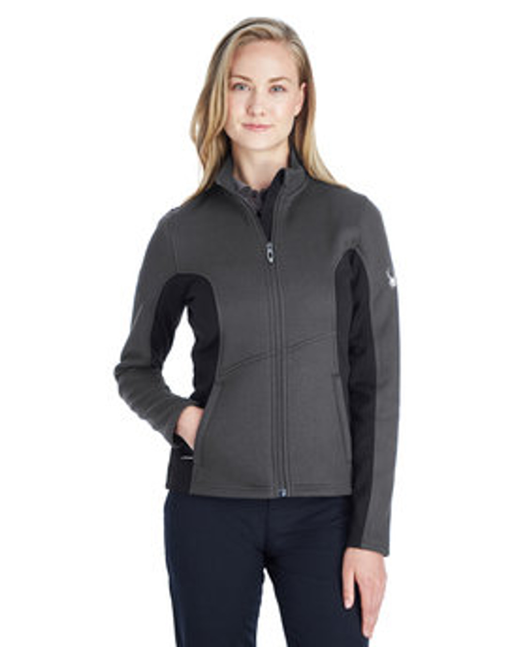 Spyder Ladies' Constant Full-Zip Sweater Fleece Jacket 187335  POLAR/ BLK/ WHT