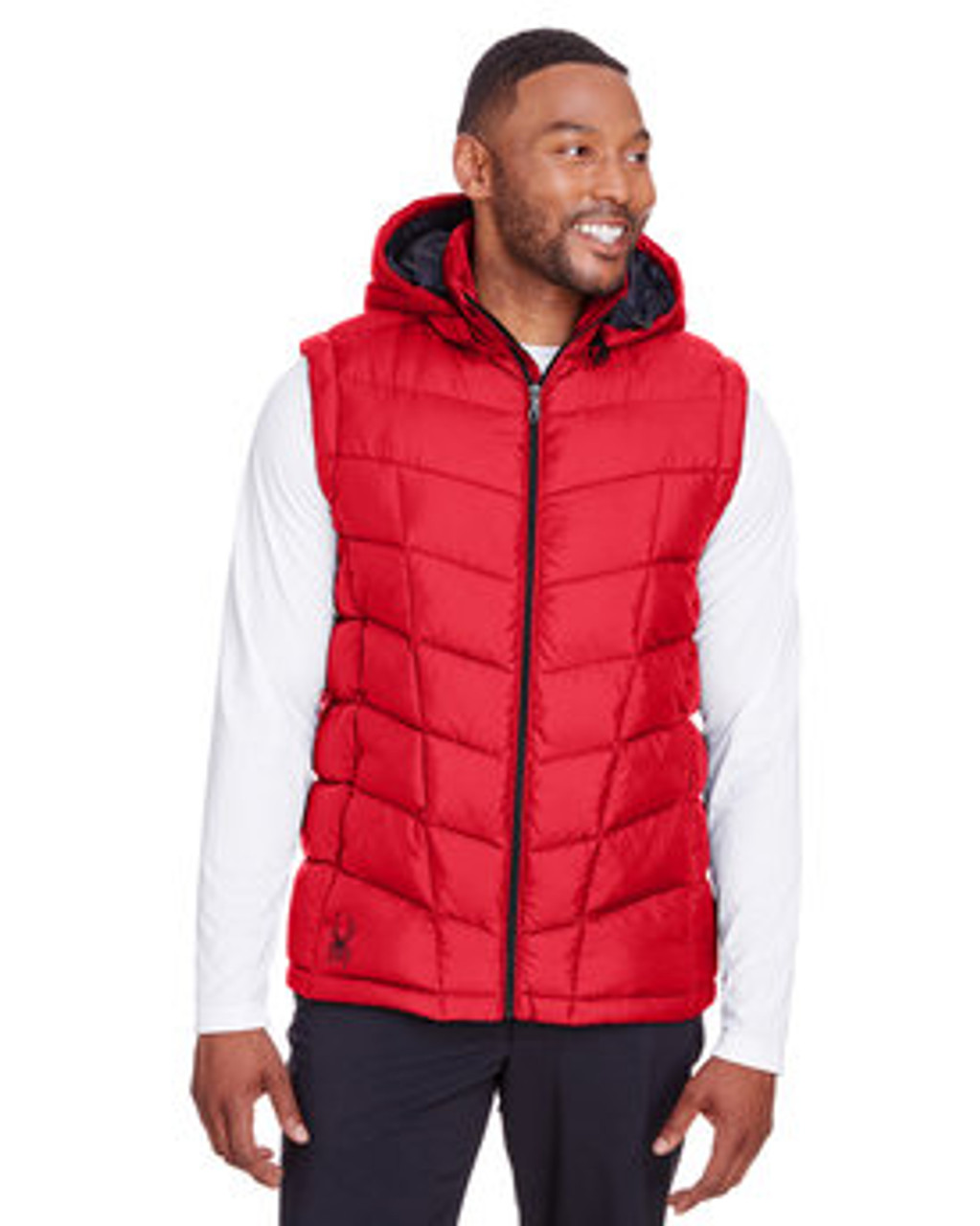 Spyder Men's Pelmo Puffer Vest S16642 Red