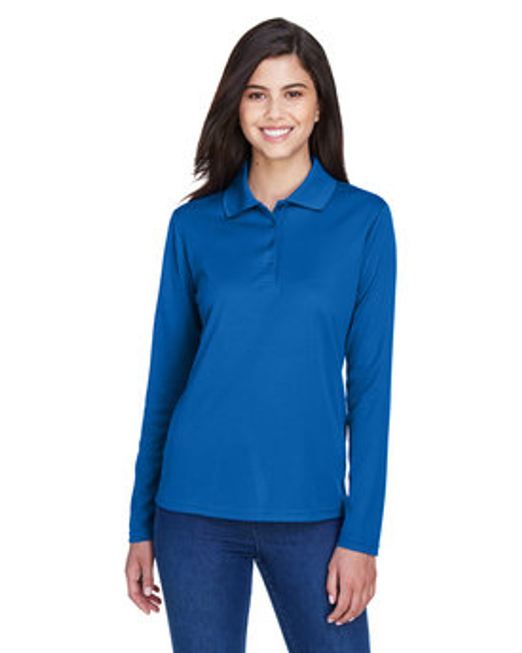 Core 365 Ladies' Pinnacle Performance Long-Sleeve Piqué Polo