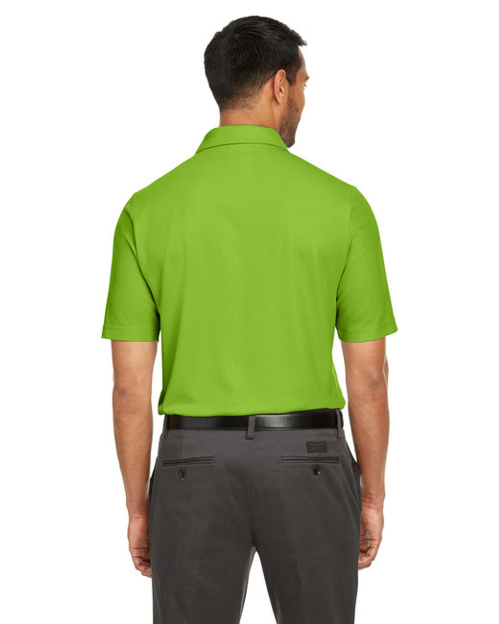 Core 365 Men's Fusion ChromaSoft Pique Polo CE112 Acid Green Back