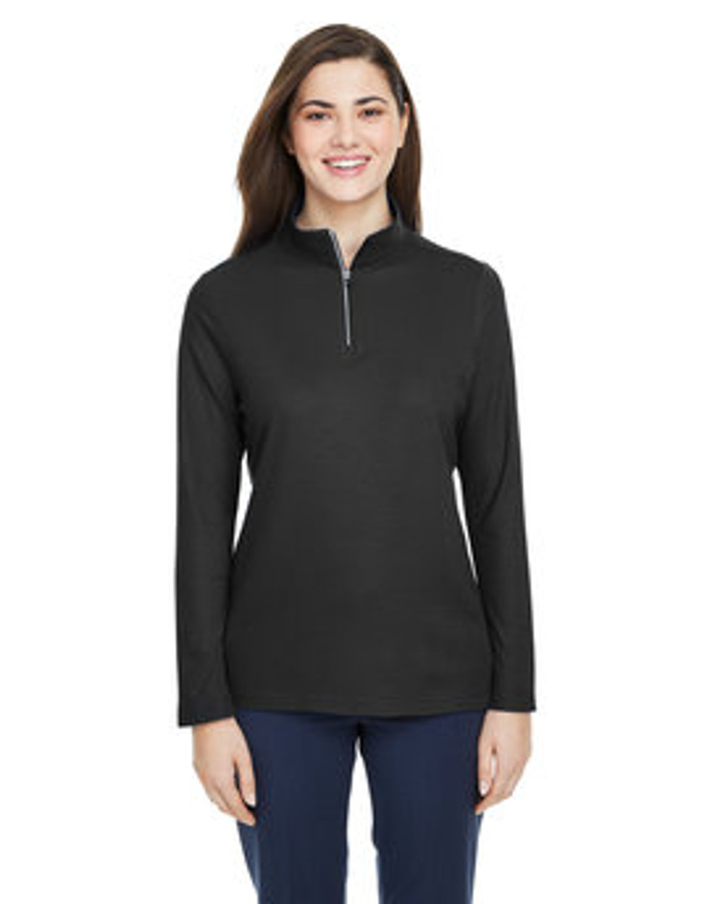 Core 365 Ladies' Fusion ChromaSoft Pique Quarter-Zip CE405W