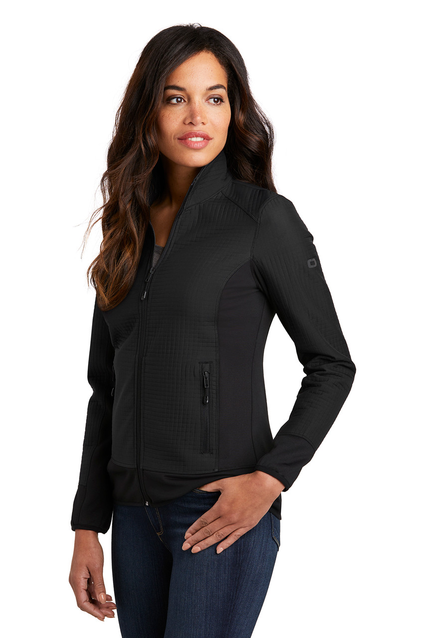 OGIO ® Ladies Trax Jacket. LOG726 Blacktop Alt