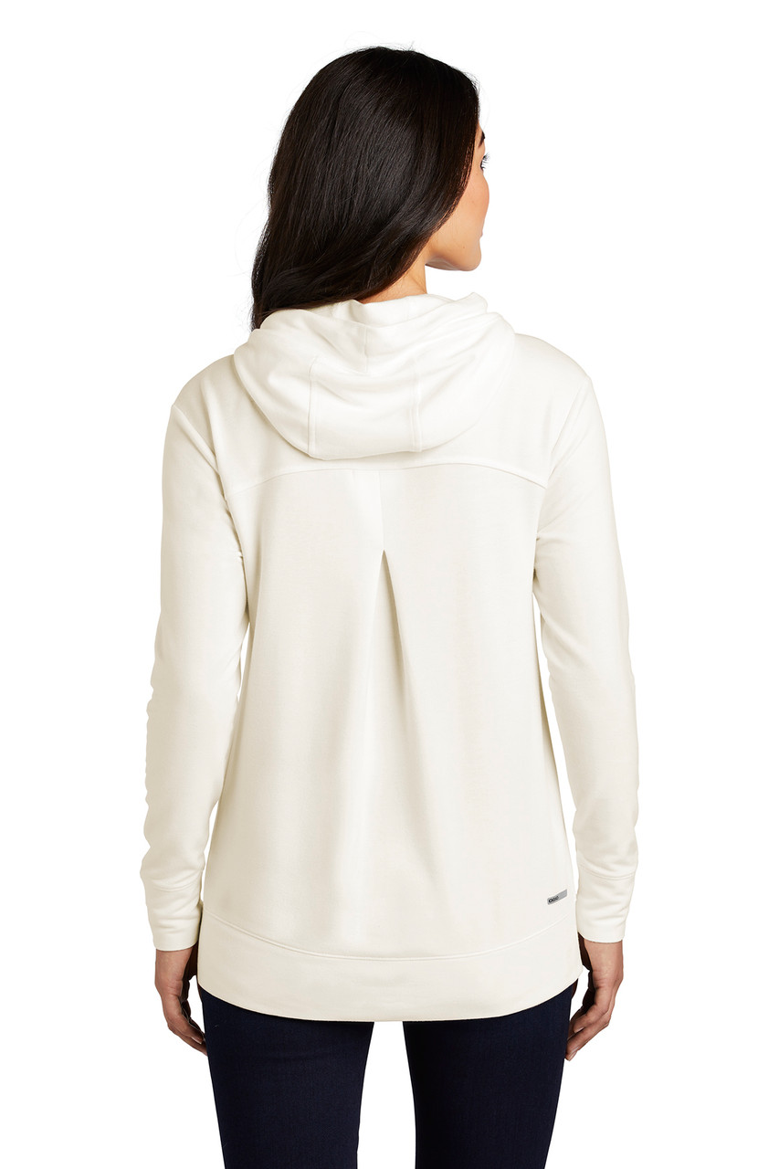 OGIO ® Ladies Luuma Pullover Fleece Hoodie. LOG810 Ivory Snow Back