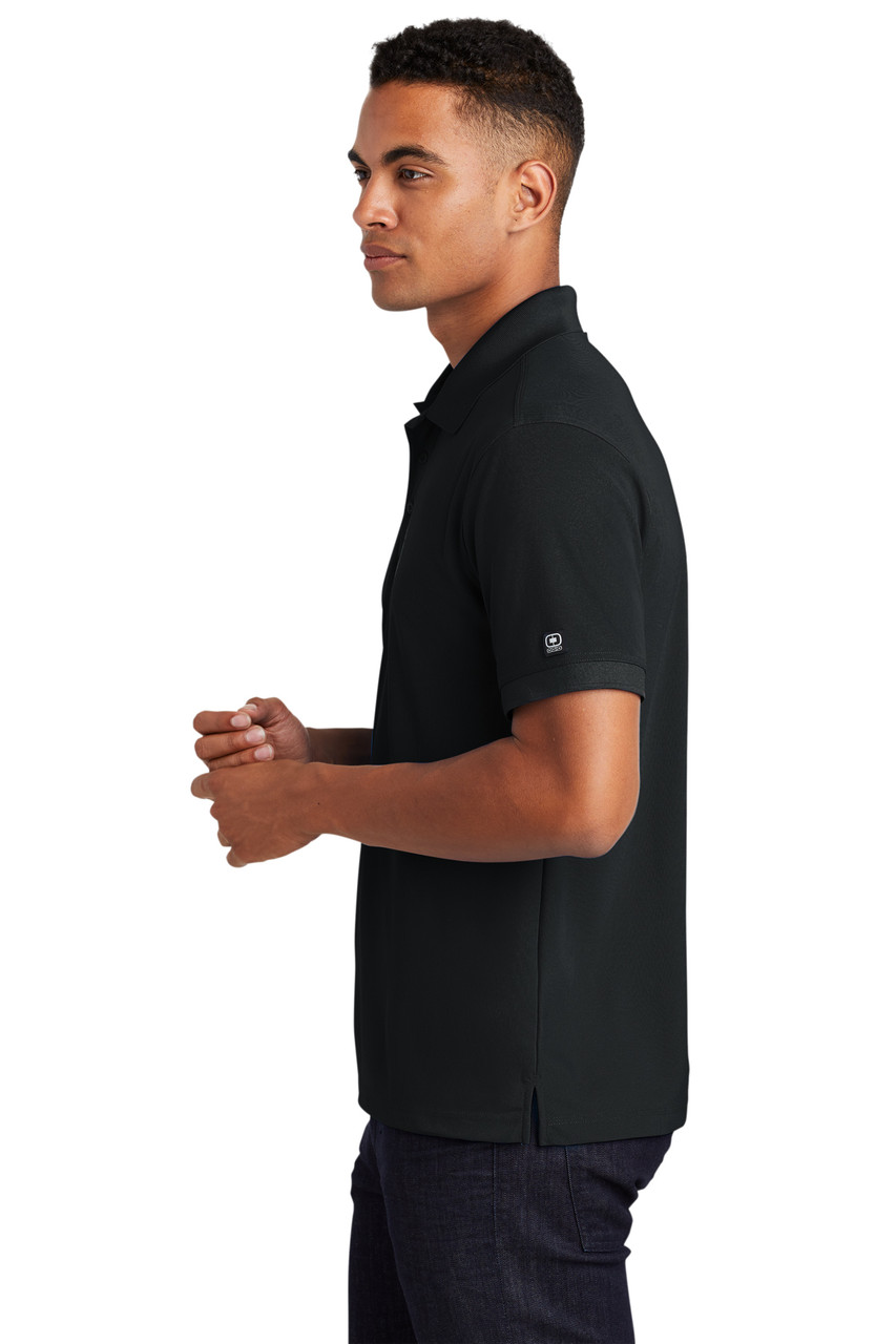 OGIO® - Caliber2.0 Polo. OG101 Blacktop Side