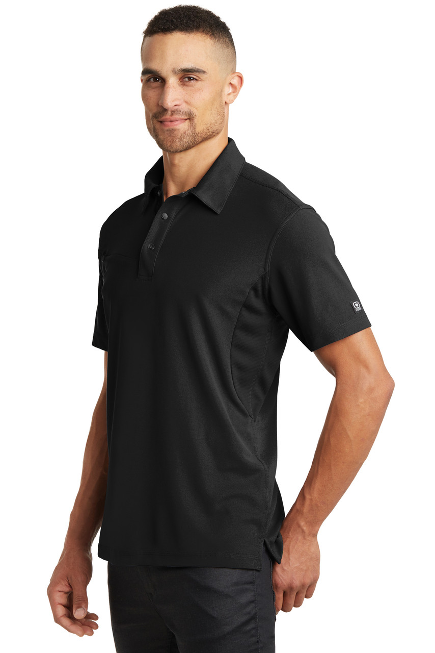 OGIO® - Accelerator Polo. OG102 Blacktop/ Blacktop  Alt