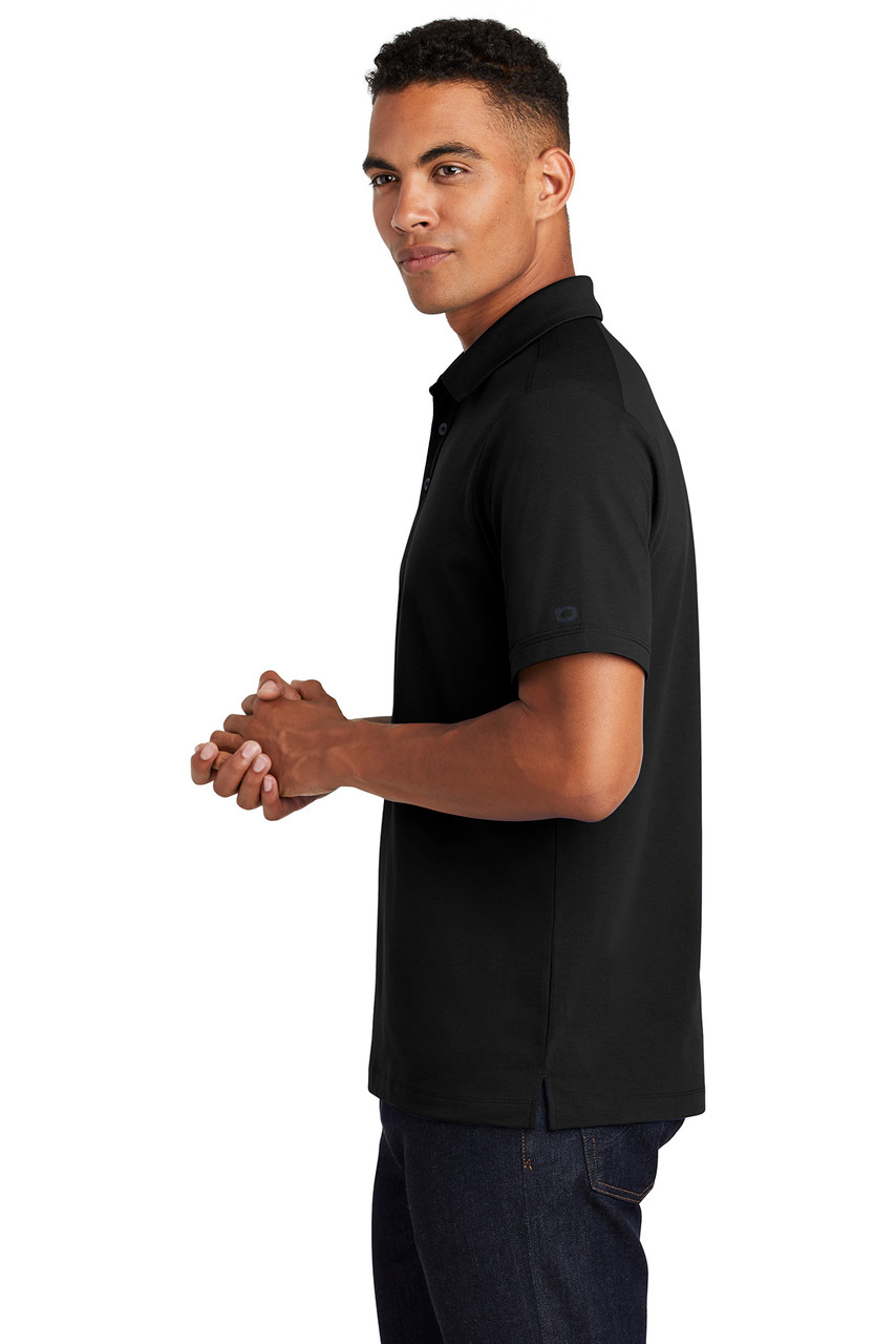 OGIO ® Limit Polo. OG138 Blacktop Side